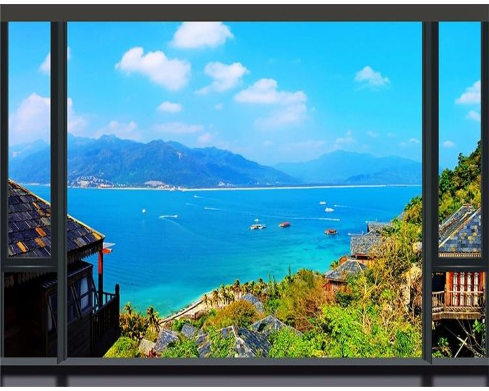 3D Wallpaper Dreamscape Nature View for Dining Room